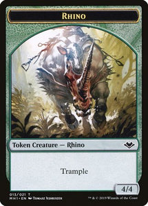 Rhino Token (013) [Modern Horizons Tokens]