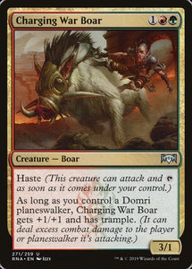 Charging War Boar [Ravnica Allegiance]