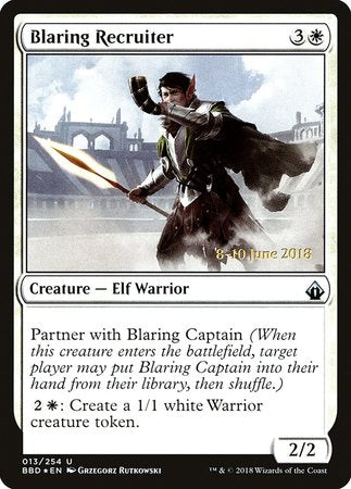 Blaring Recruiter [Battlebond Promos]