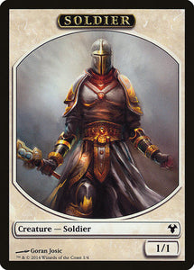 Soldier // Spirit Double Sided Token [Modern Event Deck 2014 Tokens]