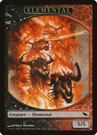 Elemental Token (Black/Red) [Shadowmoor Tokens]