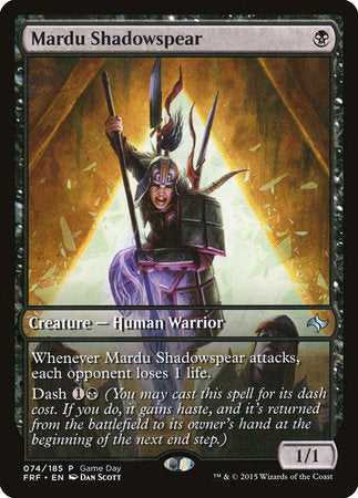 Mardu Shadowspear [Fate Reforged Promos]