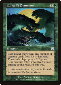 Kamahl's Summons [Onslaught]