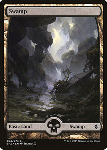 Swamp (264) - Full Art [Battle for Zendikar]