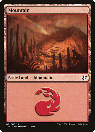 Mountain (61) (Jace vs Chandra) [Duel Decks Anthology: Jace vs. Chandra]