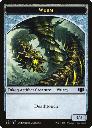 Wurm (Deathtouch) // Goat Double-sided Token [Commander 2014 Tokens]