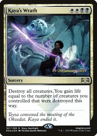 Kaya's Wrath [Ravnica Allegiance Promos]