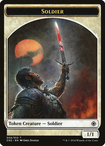 Soldier Token (002) [Conspiracy: Take the Crown Tokens]