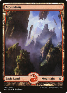 Mountain (266) - Full Art [Battle for Zendikar]