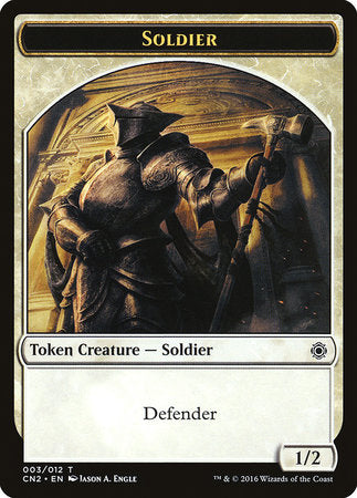 Soldier Token (003) [Conspiracy: Take the Crown Tokens]