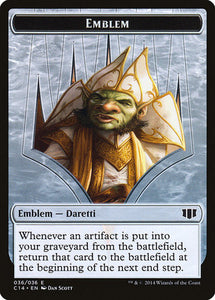 Emblem - Daretti, Scrap Savant // Tuktuk the Returned Token [Commander 2014 Tokens]