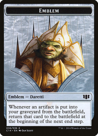 Emblem - Daretti, Scrap Savant // Tuktuk the Returned Token [Commander 2014 Tokens]