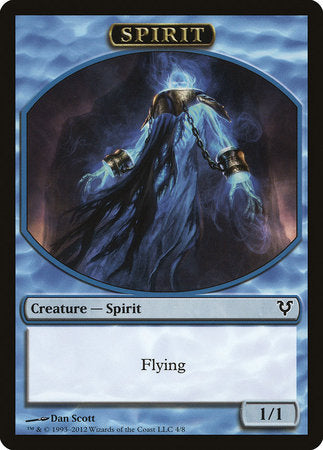 Spirit Token (Blue) [Avacyn Restored Tokens]