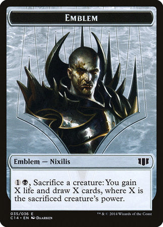 Emblem - Ob Nixilis of the Black Oath // Zombie Token [Commander 2014 Tokens]