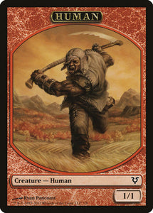 Human Token (Red) [Avacyn Restored Tokens]