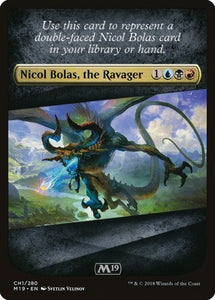 Checklist Card - Core Set 2019 (Nicol Bolas, the Ravager) [Core Set 2019 Tokens]