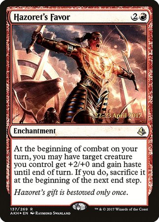 Hazoret's Favor [Amonkhet Promos]