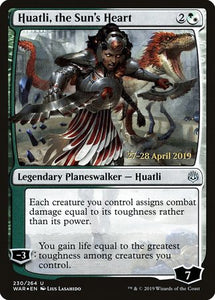 Huatli, the Sun's Heart [War of the Spark Promos]