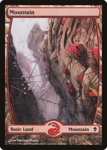 Mountain (245) - Full Art [Zendikar]