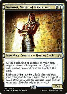 Temmet, Vizier of Naktamun [Amonkhet Promos]