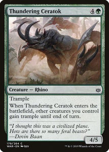 Thundering Ceratok [War of the Spark]