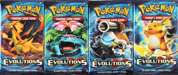 Evolutions Booster Pack live pack opening