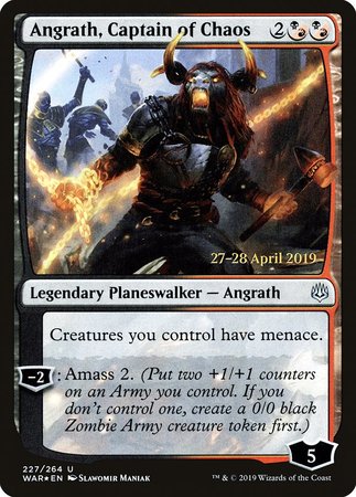 Angrath, Captain of Chaos [War of the Spark Promos]