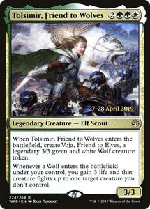 Tolsimir, Friend to Wolves [War of the Spark Promos]