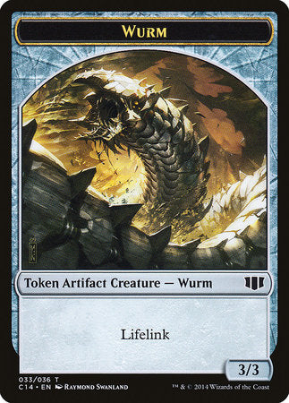 Wurm (Lifelink) // Goat Double-sided Token [Commander 2014 Tokens]