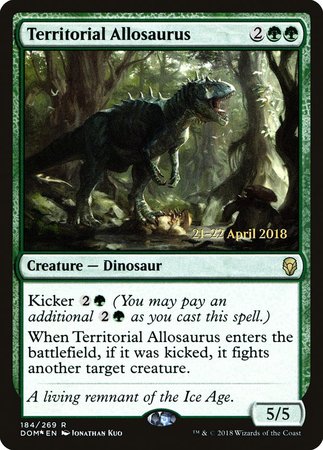 Territorial Allosaurus [Dominaria Promos]