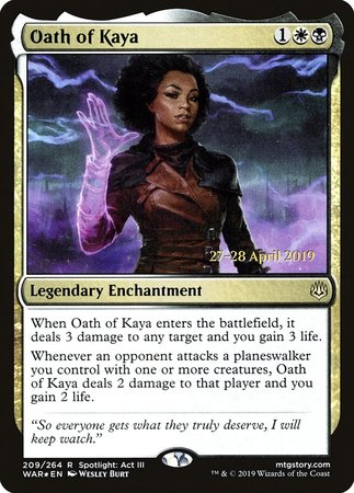 Oath of Kaya [War of the Spark Promos]