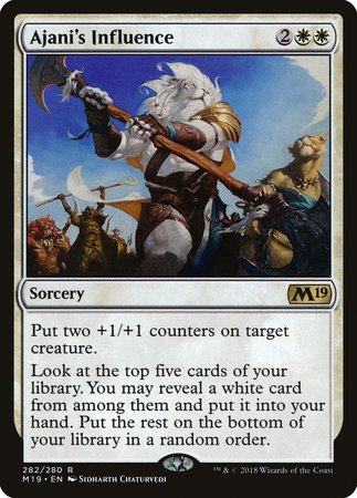 Ajani's Influence [Core Set 2019]