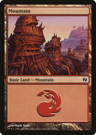 Mountain (77) [Duel Decks: Venser vs. Koth]