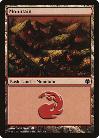 Mountain (76) [Duel Decks: Heroes vs. Monsters]