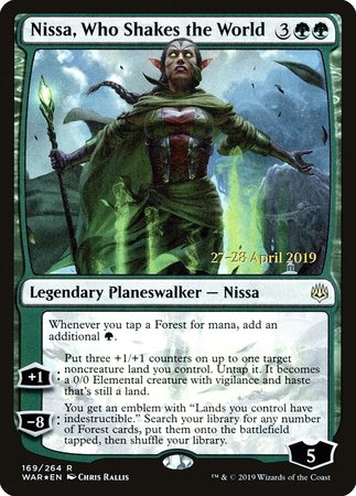 Nissa, Who Shakes the World [War of the Spark Promos]