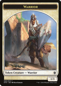 Warrior Token (Sword & Shield) [Khans of Tarkir Tokens]