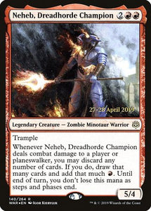Neheb, Dreadhorde Champion [War of the Spark Promos]
