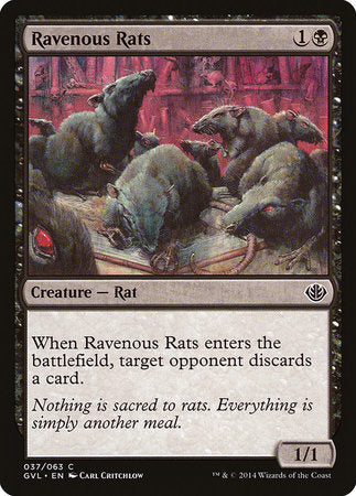 Ravenous Rats [Duel Decks Anthology: Garruk vs. Liliana]