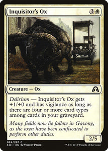 Inquisitor's Ox [Shadows over Innistrad]