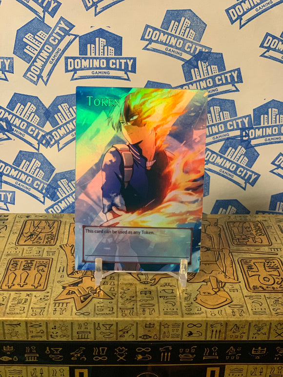 Todoroki My Hero Academia Token with Yugioh Back Domino City Gaming Todoroki My Hero Academia Token with Yugioh Back Domino City Gaming