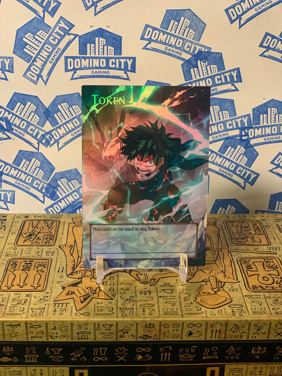 my hero academia yugioh cards Deku My Hero Academia Token with Yugioh Back – Domino City Gaming